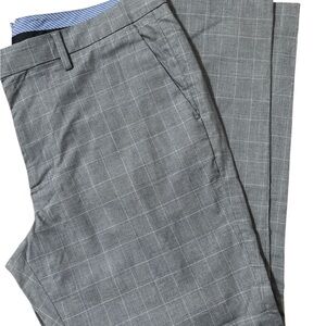 Bonobos Gray Checkered Dress Pants Tailored